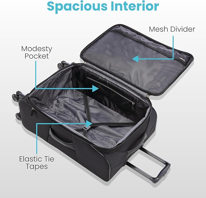 American Tourister 4 KIX 2.0 Expandable Softside Luggage - Image 3