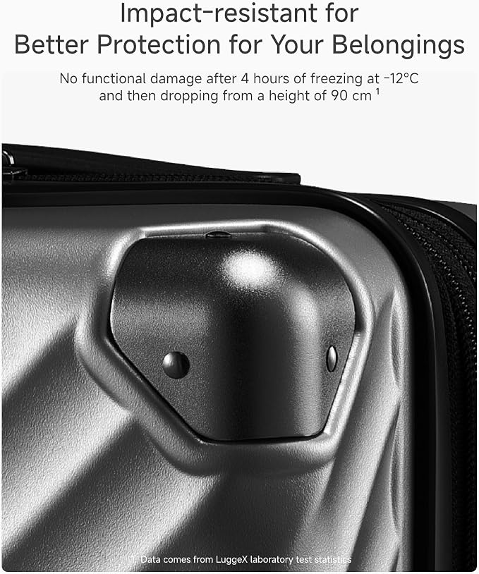 LUGGEX Luggage with Spinner Wheels, Polycarbonate Hard Shell Suitcase, Carry On - Image 5