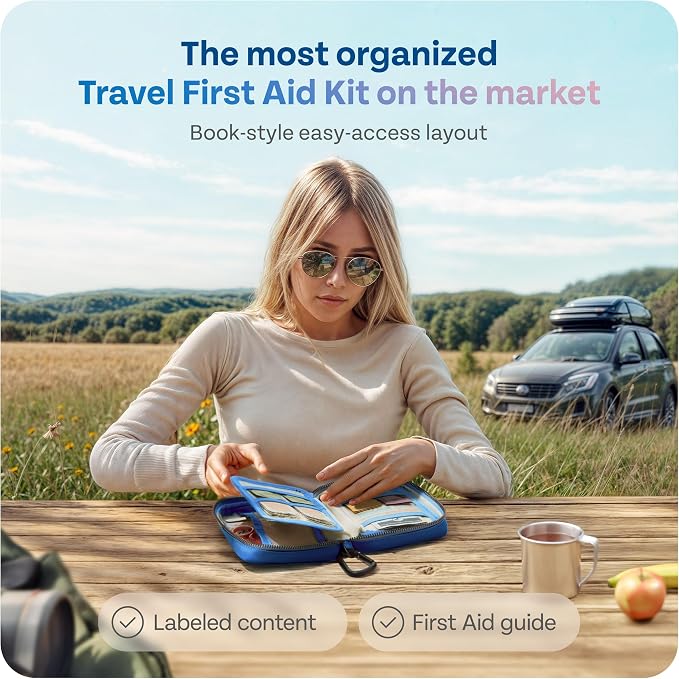 KeepGoing Travel First Aid Kit for Car, Camping and Outdoor Emergencies - Image 2