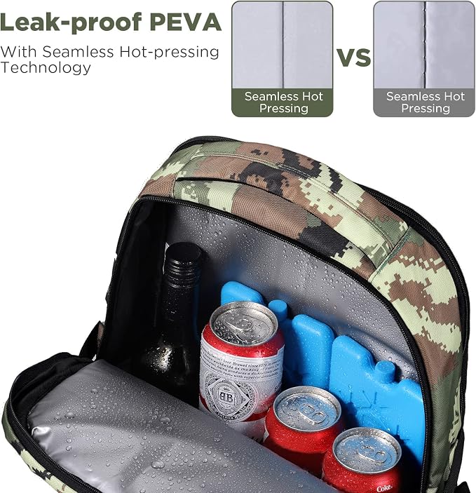 OUTXE Cooler Backpack Insulated 22L Lunch Backpack Cooler Bag Daily Backpacks - Image 6