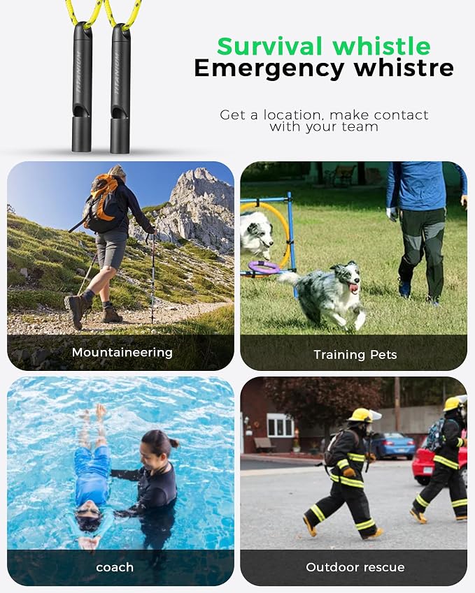 Titanium Emergency Whistle, Survival Safety Whistles - Image 6
