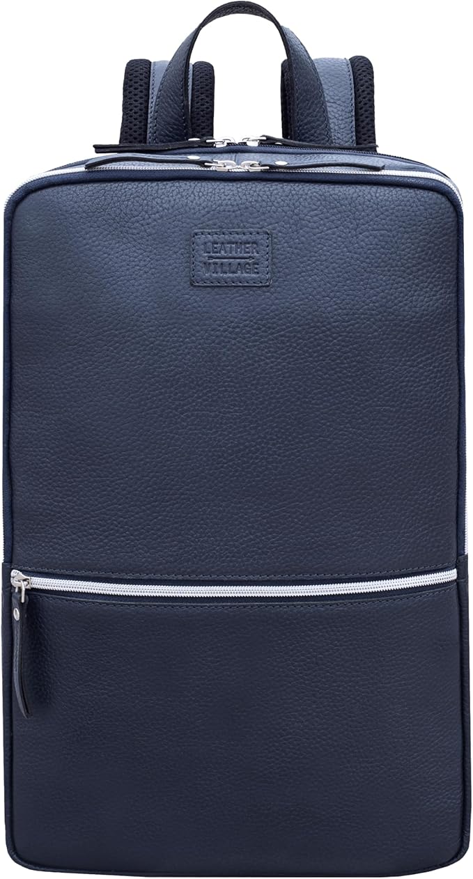 LEATHER VILLAGE Leather Laptop Backpack - Image 2