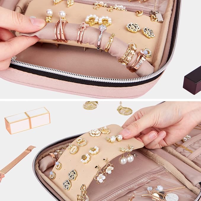 BELALIFE Travel Jewelry Organizer, Portable Storage Case - Image 3