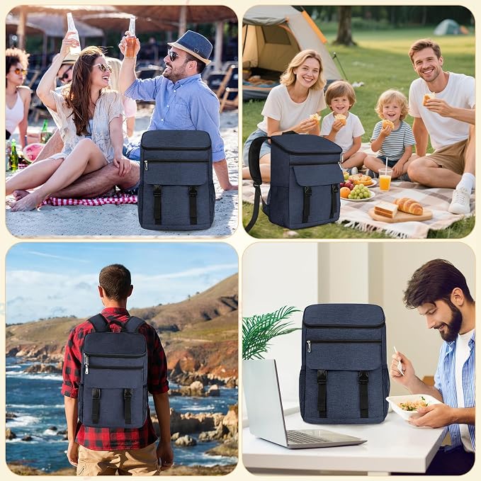 Cooler Backpack Soft Insulated Leak Proof 50 Cans Insulated Backpack Cooler - Image 6