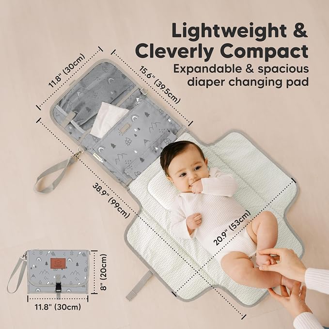 KeaBabies Portable Diaper Changing Pad - Image 3