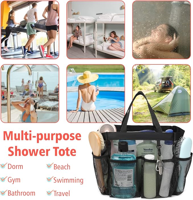 F-color Mesh Shower Caddy Portable - Image 7