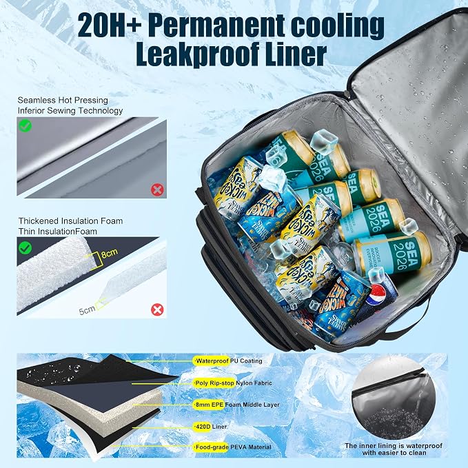 Backpack Cooler Insulated Leak Proof - Image 2