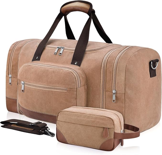 Dimayar Expandable Duffle Bag for Men, 50L Large-Capacity Weekender, by Dimayar