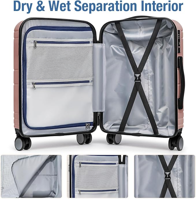 KYME Carry On Luggage 22x14x9 Airline Approved - Image 5