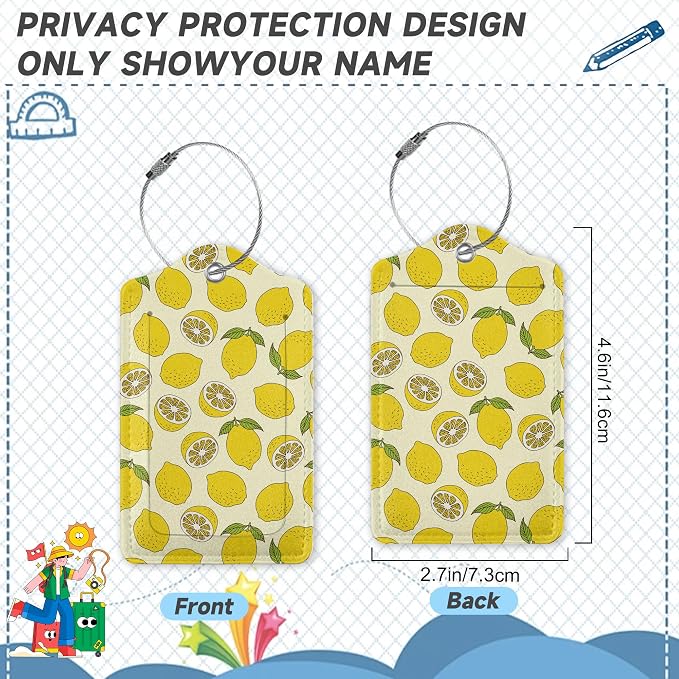 2 Pack Luggage Tag for Suitcase - Image 2