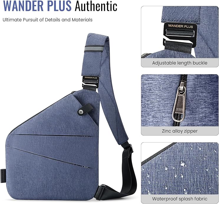 WANDER PLUS® Anti Theft Crossbody Travel Bag - Image 3