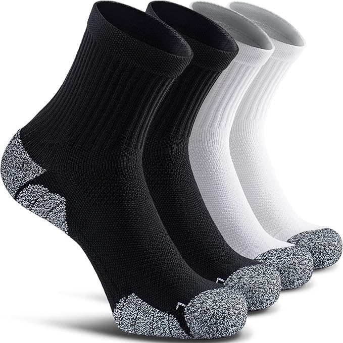 CWVLC Cushioned Compression Sport Quarter Socks by CWVLC