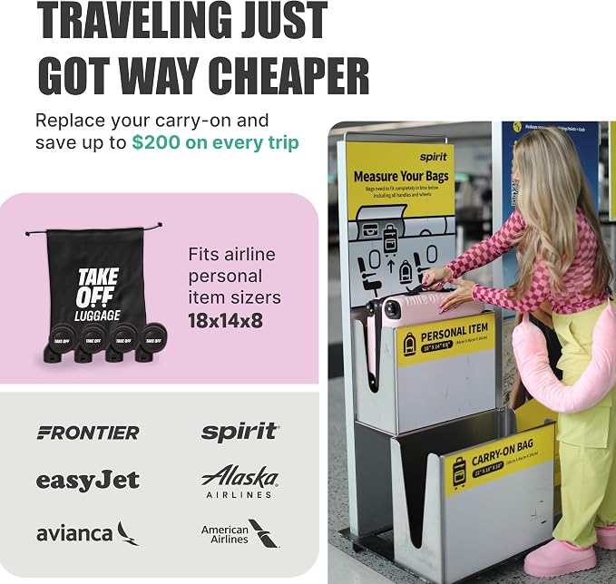 Take OFF Luggage Personal Item 3.0 – 18x14x8 Underseat Carry On - Image 3