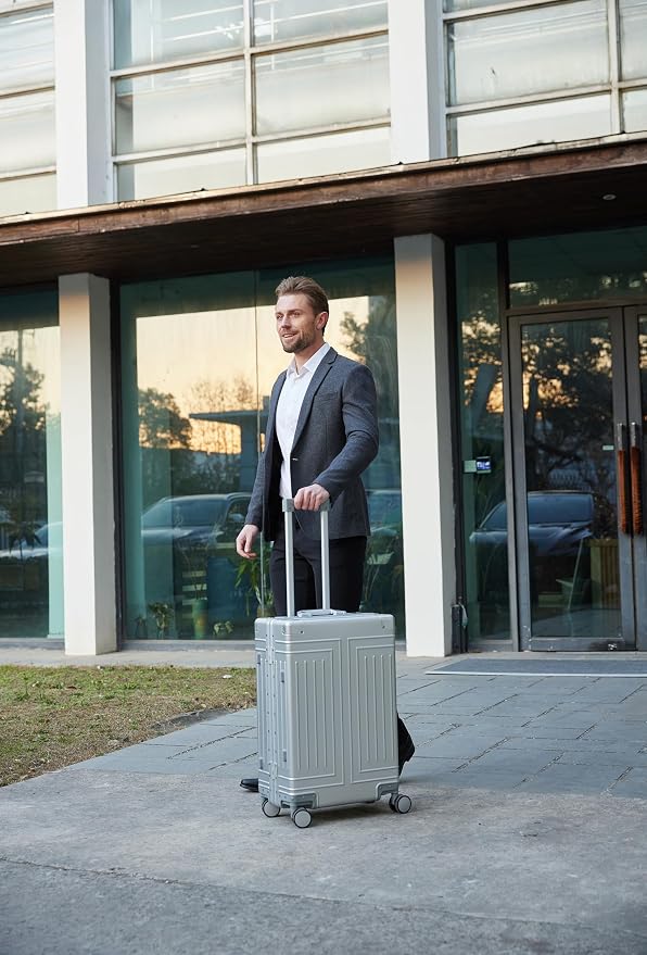 All Aluminum Magnesium Carry On Luggage，Cut from Whole Aluminum Sheet，22x14x9 - Image 5