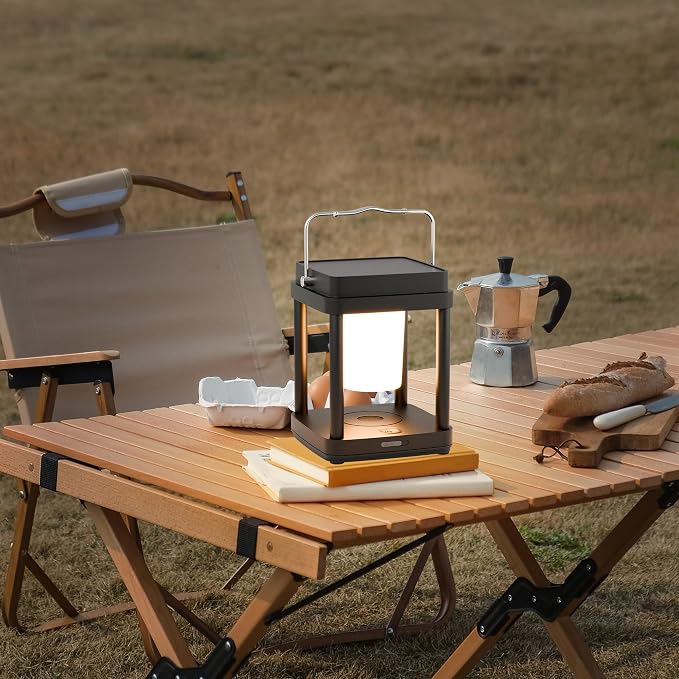Solar Lantern Outdoor Table Lamp, Touch Control Outdoor Cordless Lantern - Image 7