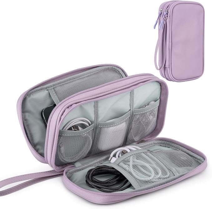 Leather Travel Electronic Organizer - Image 2
