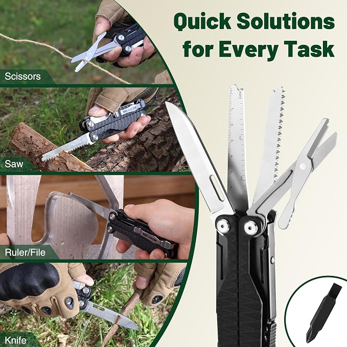 MOSSY OAK Multitool, 17-in-1 EDC Multi Tool - Image 7
