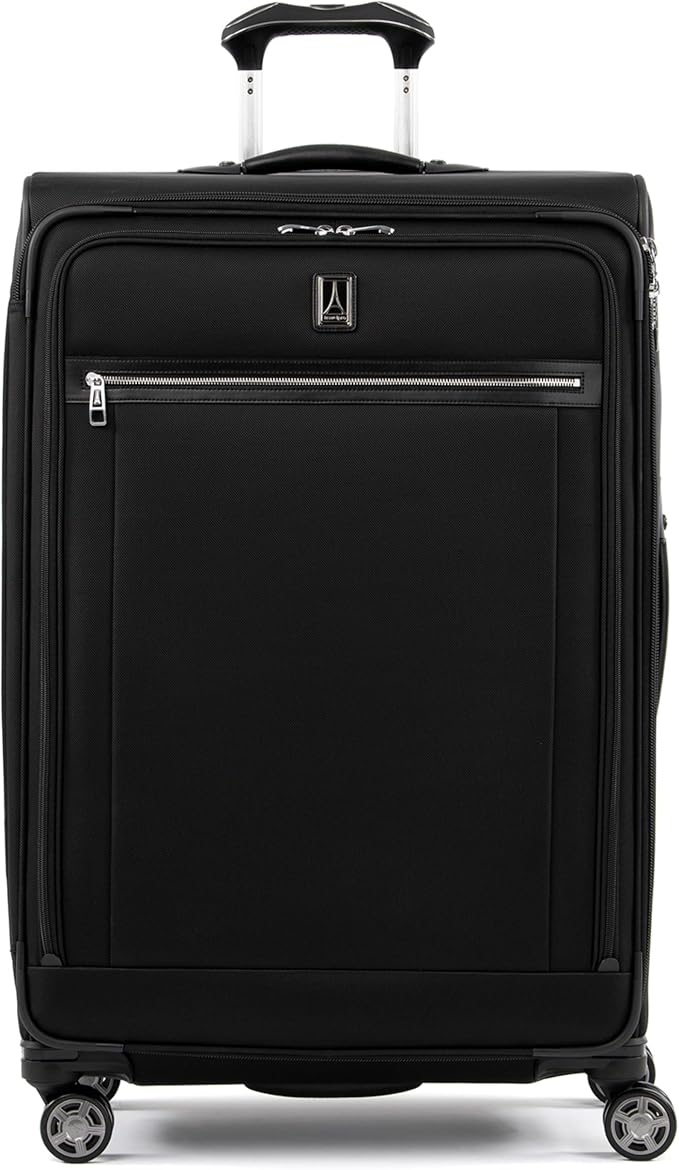 Travelpro Platinum Elite Softside Expandable Checked Luggage, 8 Wheel Spinner by Travelpro