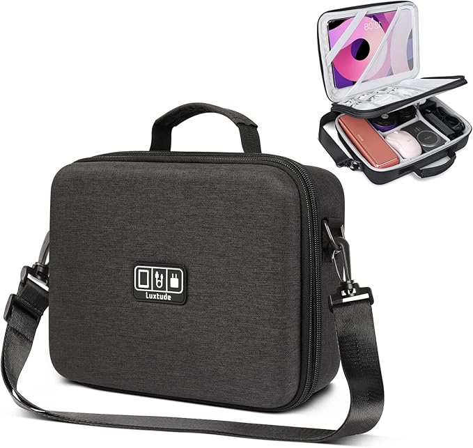 Luxtude Electronic Organizer Travel Case Large, Hard Case by Luxtude