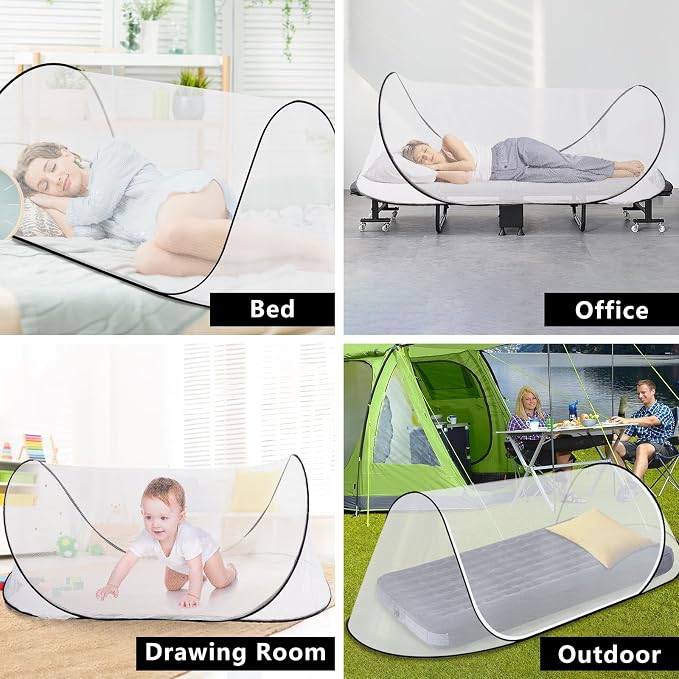 Large Pop Up Mosquito Tent, Portable Foldable Mosquito Net - Image 6
