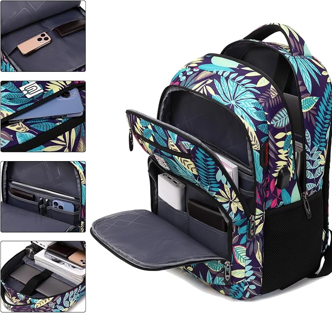 Laptop Backpack, Business Travel Anti Theft Slim Durable Laptops Backpack - Image 3