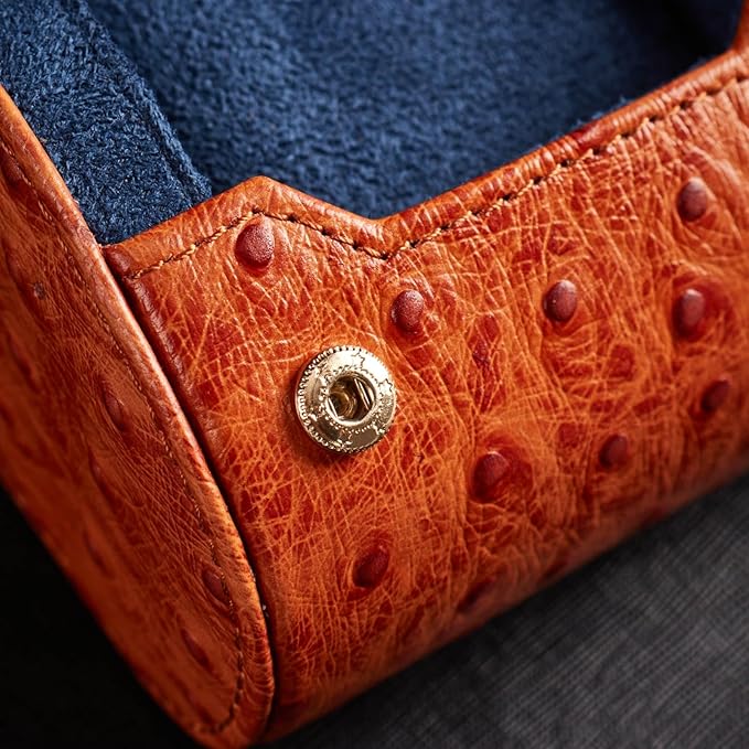 Genuine Napa Leather Watch Roll Travel Case - Image 5
