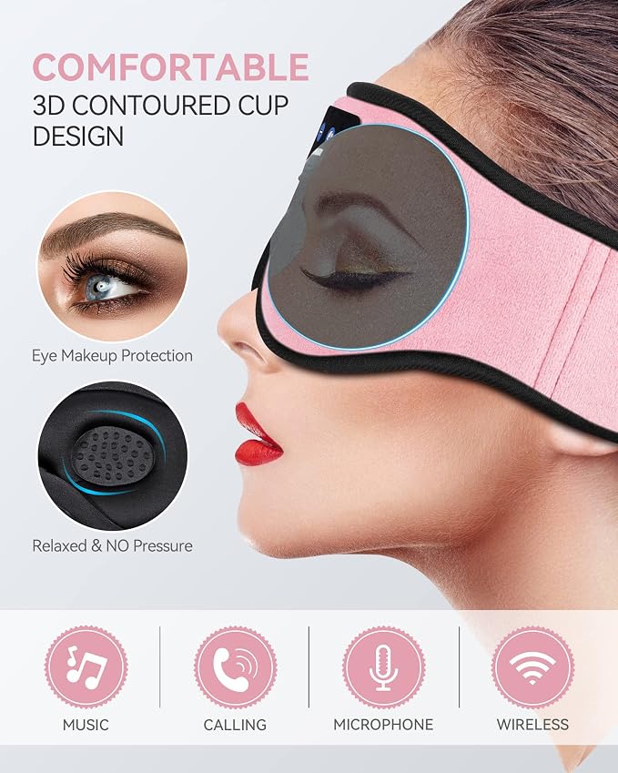 MUSICOZY 3D Bluetooth Sleep Mask - Image 2