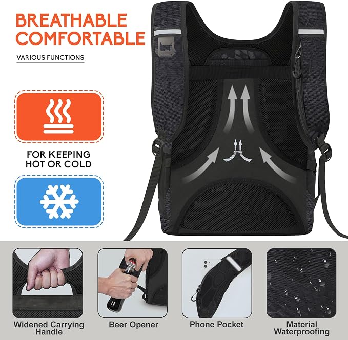 N NEVO RHINO Backpack Coolers Insulated Leak Proof 36/54 Cans, Portable - Image 5