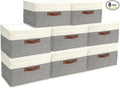 8 Pack Storage Bins Foldable Storage Boxes Fabric Storage Box by storage