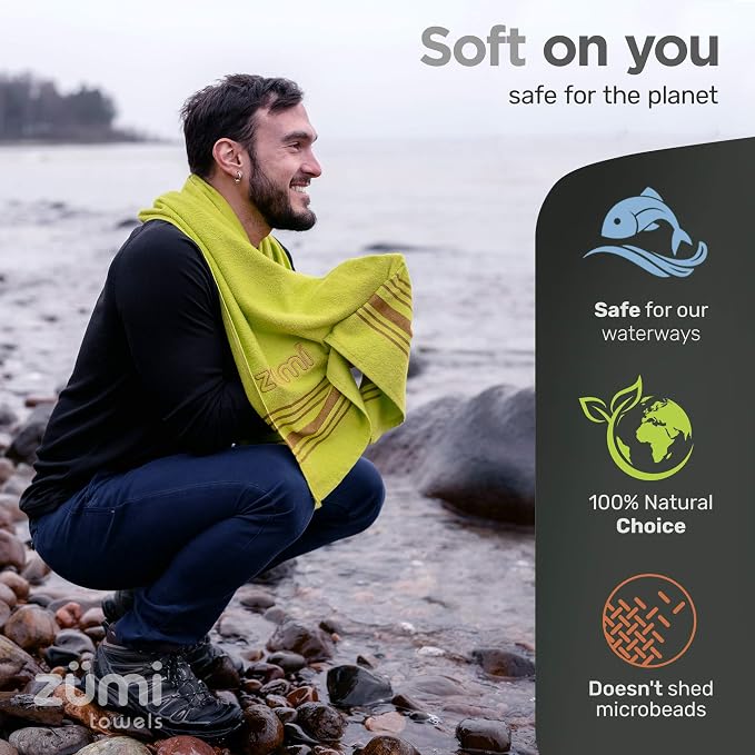 Zumi 100% Cotton Quick Dry Travel Towel - Image 7