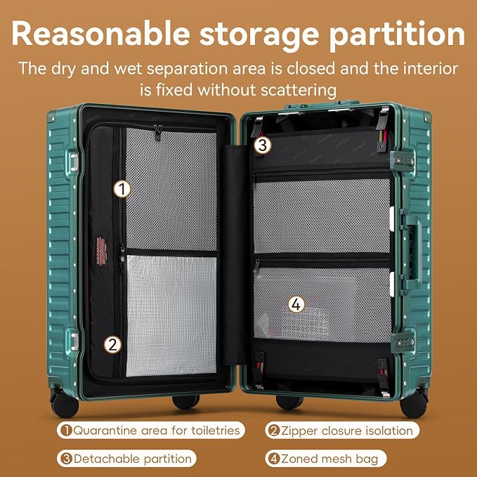 ROAMING Zipperless Luggage Airline Approved - Image 9
