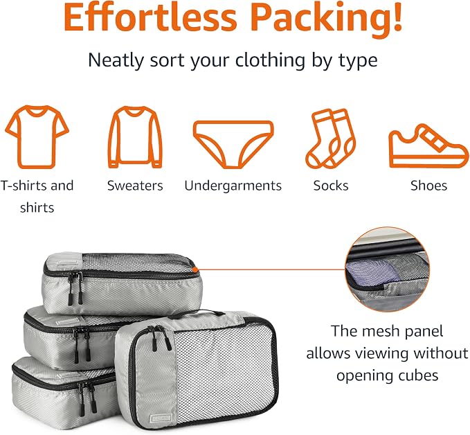 Amazon Basics Small Packing Cubes - Image 2