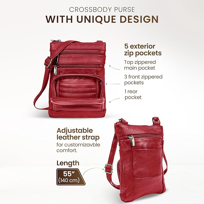 Krediz leather Crossbody Purses - Image 4
