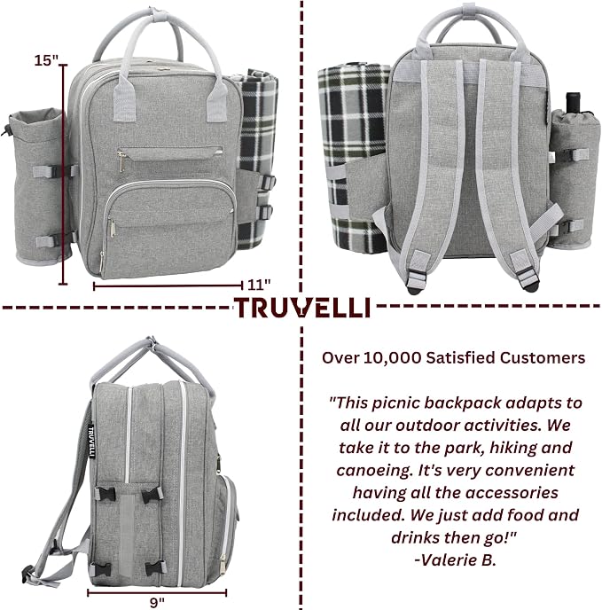 Truvelli Picnic Backpack for 4 - Image 4