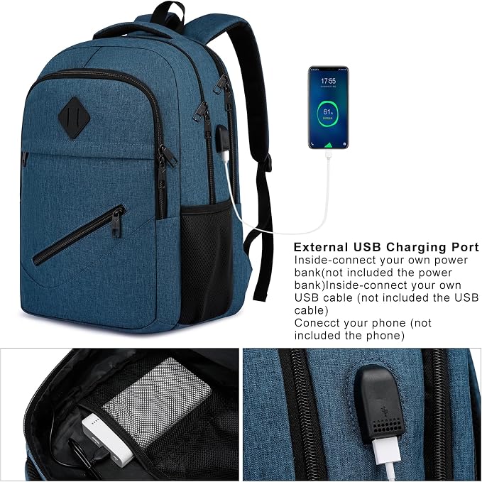 Backpack for Boys Men, School Backpack for Teens Girls, Lightweight Casual High - Image 4
