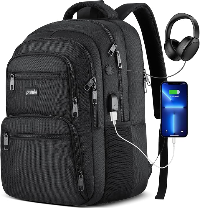 Paude Laptop Backpack, 17.3 Inch School Backpack Large Bookbag by Paude