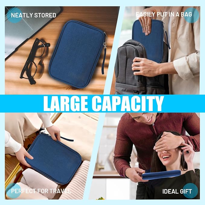 Travel Cable Organizer Bag, Electronics Organizer Tech Pouch - Image 7