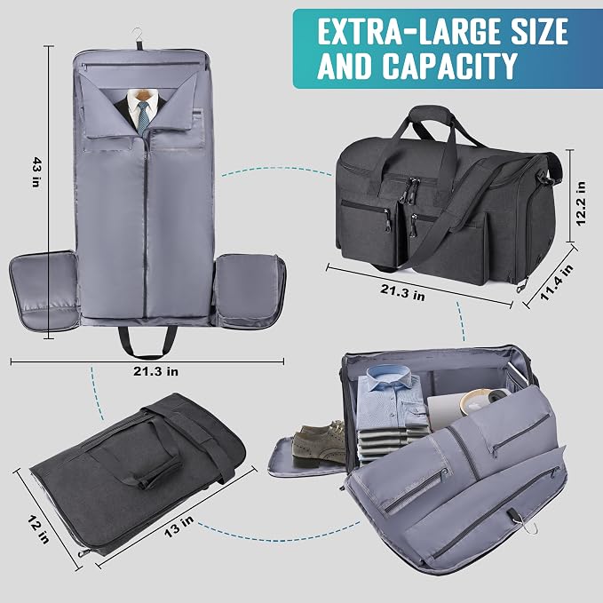 Convertible Garment Duffel Bag - Image 6