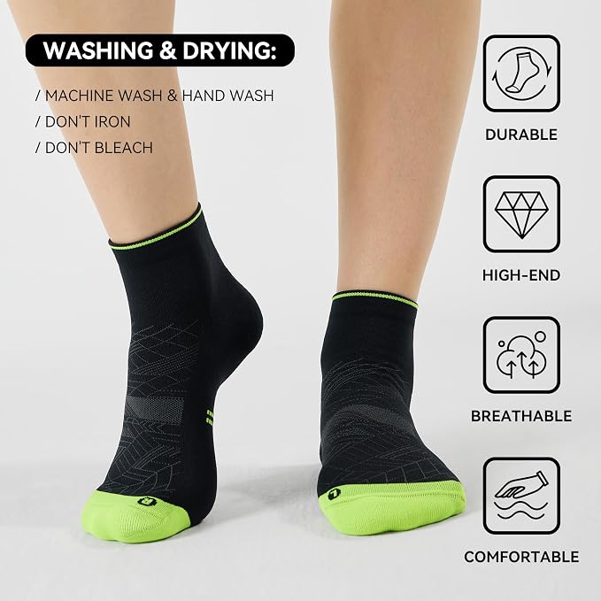 CS CELERSPORT 2/5 Pairs Ankle Compression Socks - Image 3
