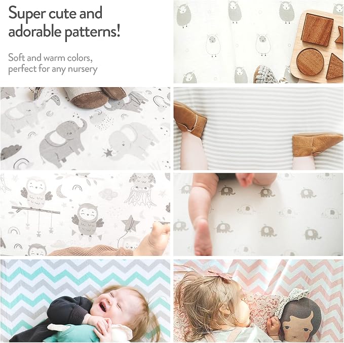 Travel Crib Fitted Sheets Compatible - Image 6