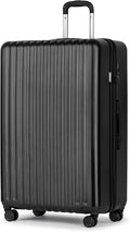 KYME 30-Inch Large Checked Luggage, 100% PC Hardside Suitcase by KYME