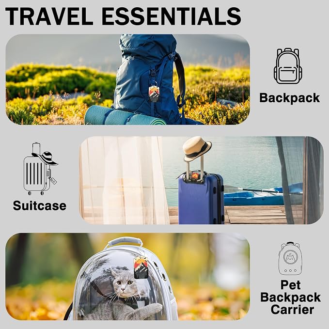 2 Pcs Mountain at Sunset Luggage Tags - Image 6