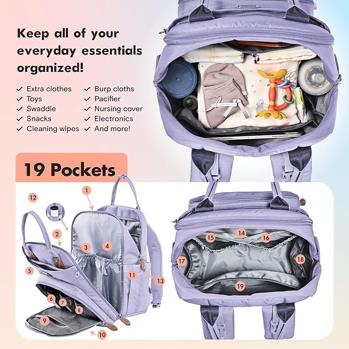 Dikaslon Diaper Bag Backpack - Image 3
