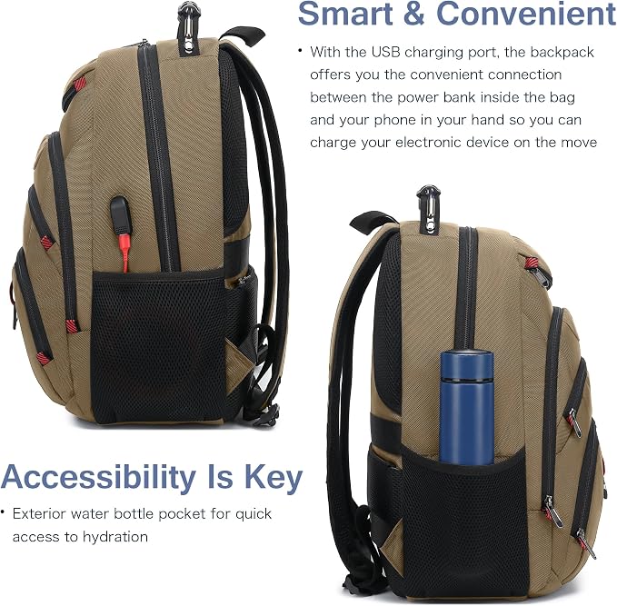 Boavan Laptop Backpack for men, 15.6 inch Laptop Bag - Image 5