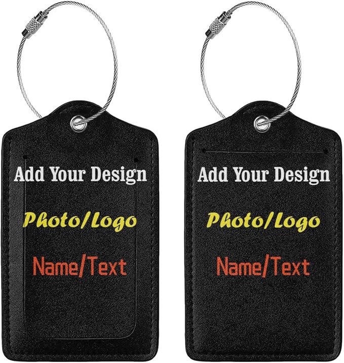 2 Pack Personalized Luggage Tags - Image 4