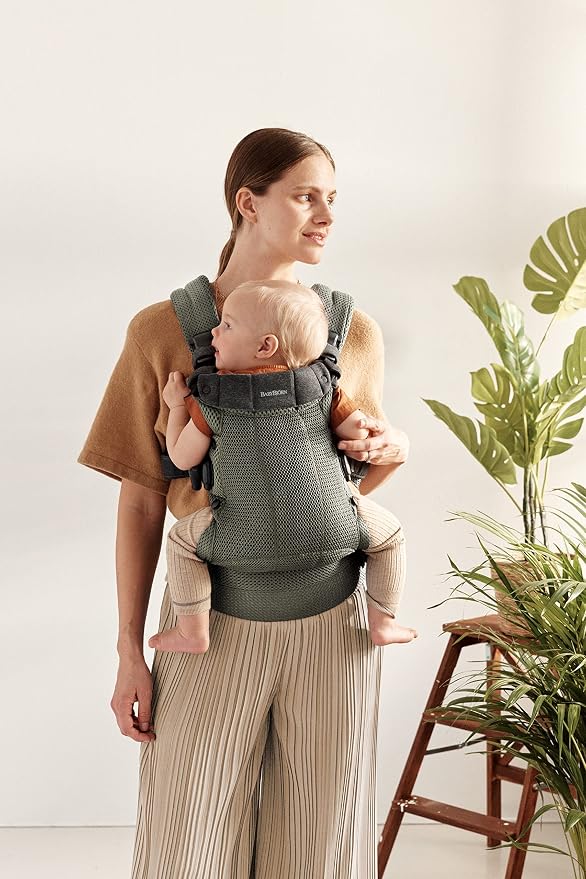 BabyBjörn Baby Carrier Harmony, Dark Green, 3D Mesh | 3-in-1 Ergonomic Baby - Image 2