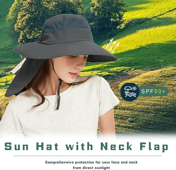 Fishing Hat Breathable Wide Brim Sun Hats - Image 2