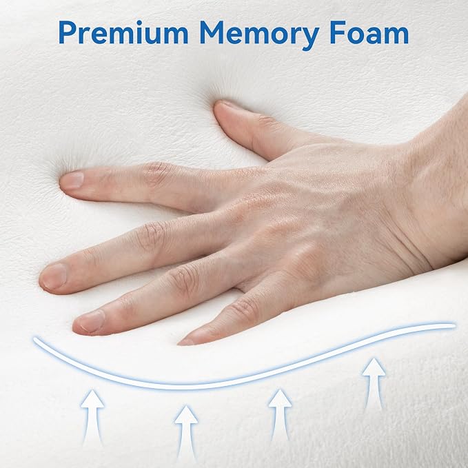 AM AEROMAX Queen Size Firm Contour Memory Foam Pillow, Cervical Pillow - Image 6