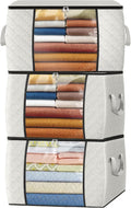 Fab totes 24 Gallons Clothes Storage, Foldable Thick Fabric Blanket Storage Bags by Fabtotes