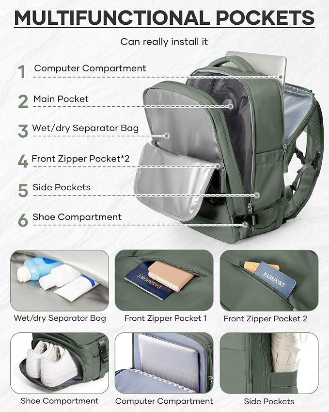 Vacuum Backpack Travel With Pump, Mochila De Viaje Compresion Al Vacio - Image 6